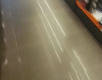 girl gets hit with dart from nerf gun