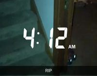 Guy in striped shirt and cargo shorts passed out on coffee table 