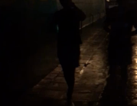 guy screaming in dark alley