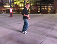 guy trying to jump over pull hits himself