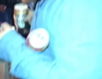 NSFW 1132 long hair guy denim jacket shotguns beer