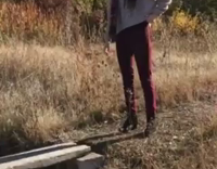 Megan jackass cartwheel over ridge