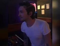 man in white body slams punching bag game