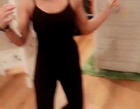 NSFW Black Shirt Girl White Phone Dances and Sings Beyonce