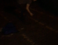 guy brown shirt trying to throw up