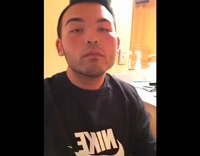 Drunk Rambling Man Talks Into Boost Can