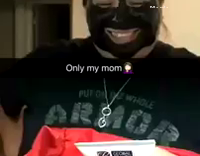 Collab BitchMP - Woman Black Face Mask