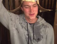 guy spilling drink on himself NSWF