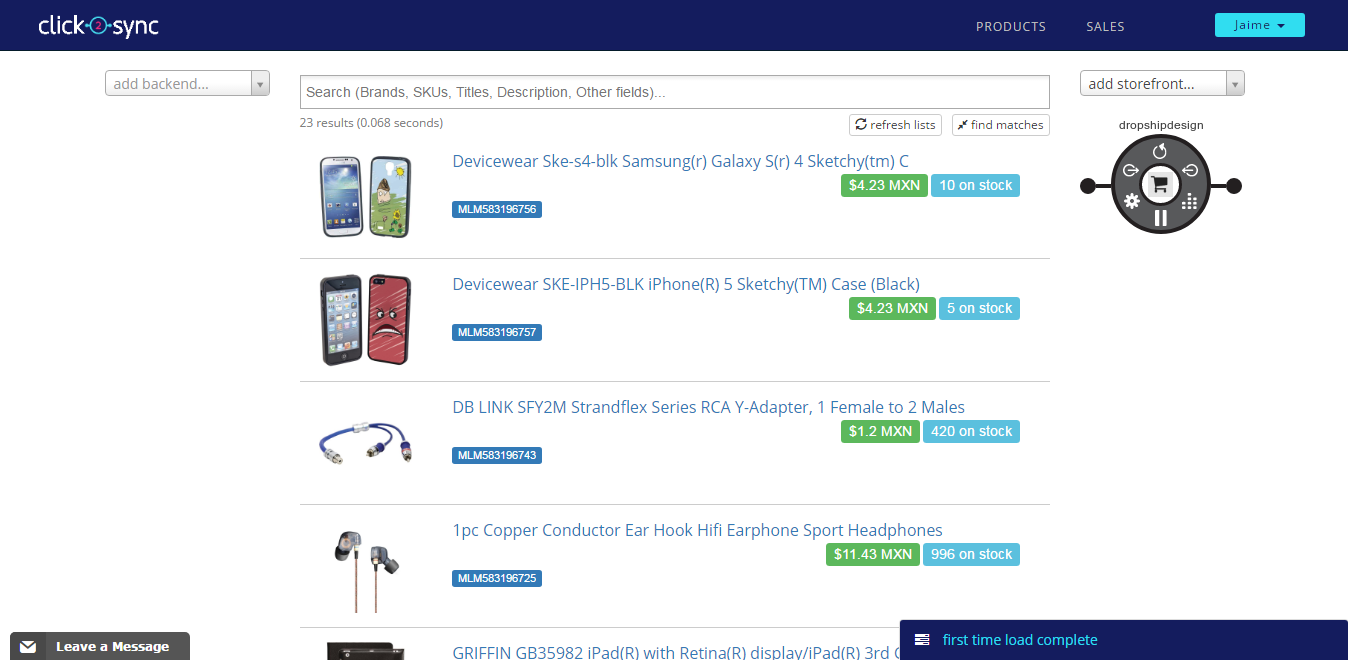 New DropshipDesign connection Step 3