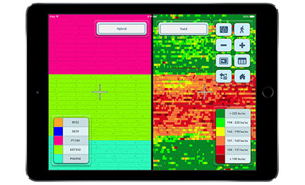 Climate FieldView Cab Split Screen