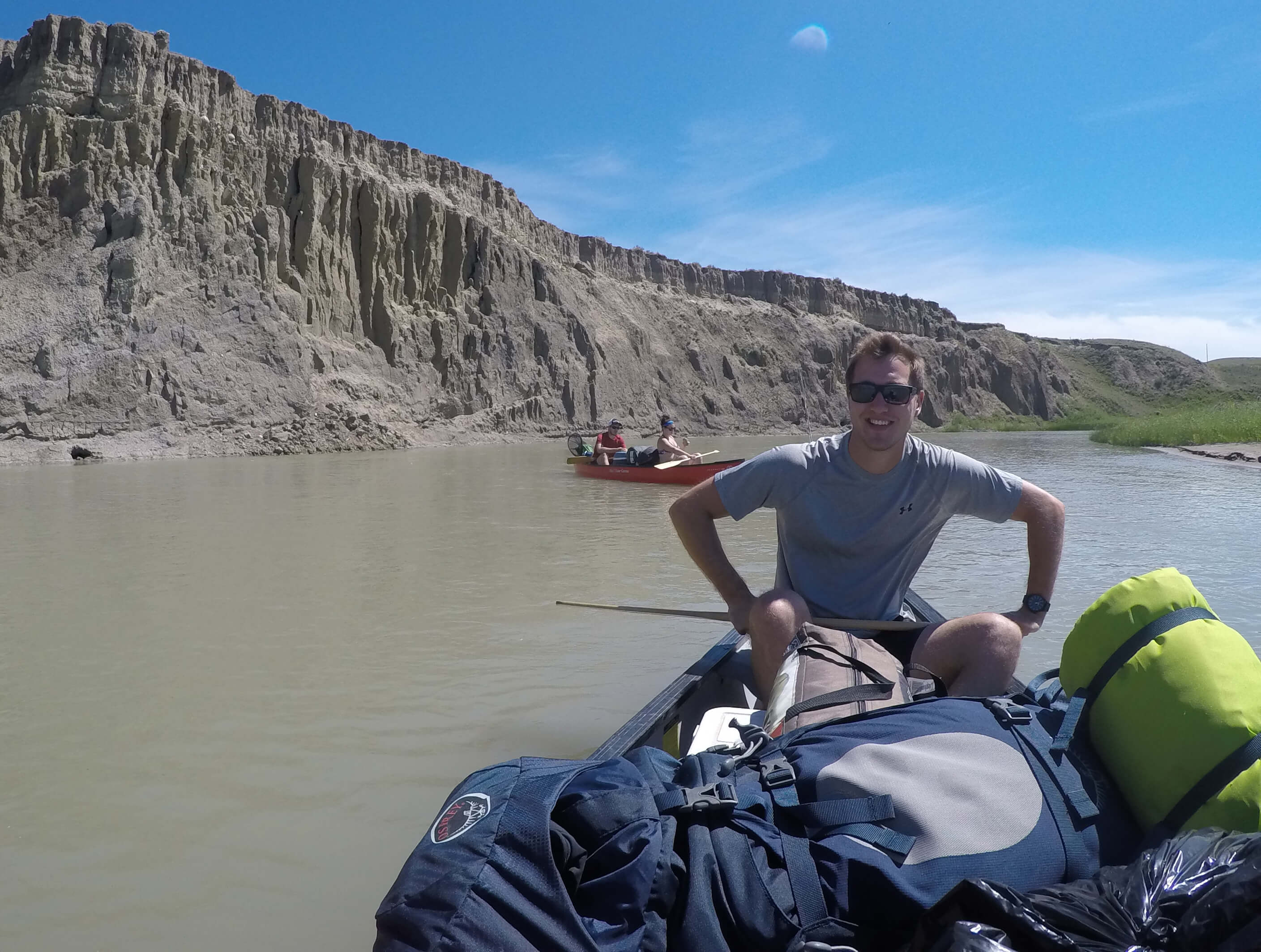 Mat Vercaigne on a kayak