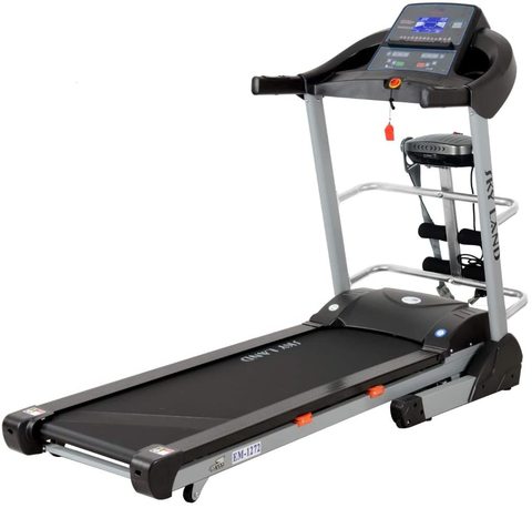 Sky Land - EM-1272 Unisex Adult Motorized Treadmill With Massager + Bluetooth Speaker - Black, L 180 cm x W 76 cm x H 135.5 cm,0.00