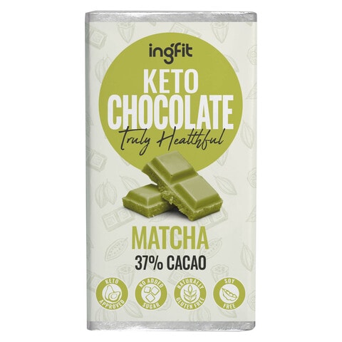 Ingfit Keto Chocolate Matcha 37% Cacao 28g,0.00