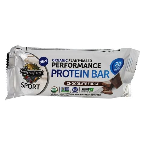 Garden Of Life Sport Organic Plant-Based Performance Chocolate Fudge Protein Bar 75g,0.00