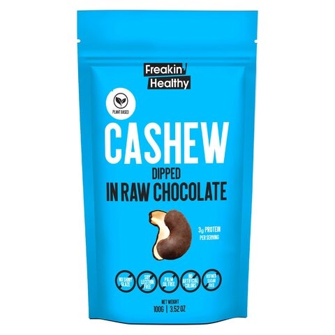 Freakin' Healthy Cashew Dipped In Raw Chocolate 100g,0.00