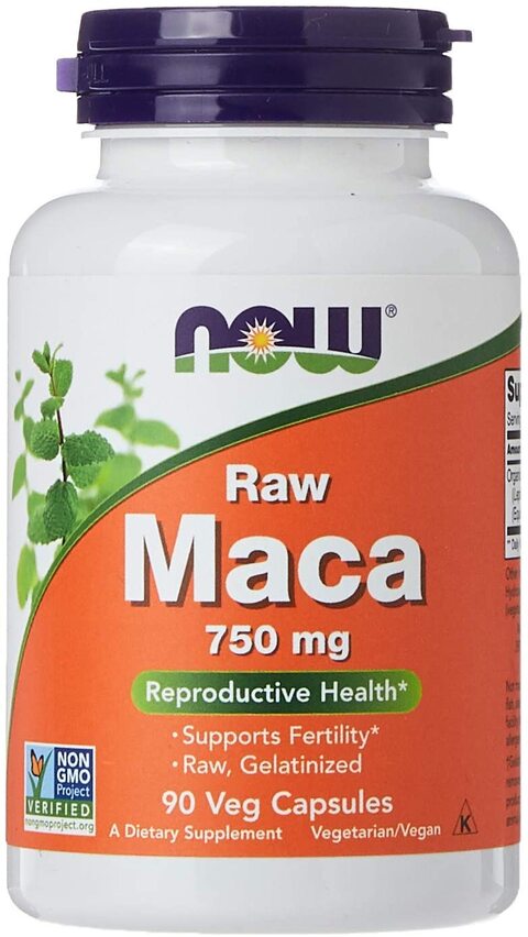 NOW Maca 750 mg, 90 Veg Capsules,0.00