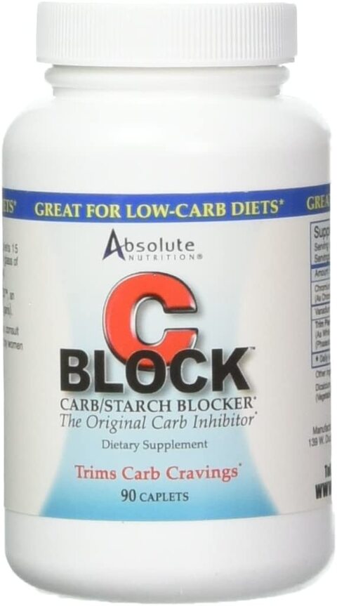 Absolute Nutrition Cblock Carb/Starch Blocker, 90 Caplets,0.00