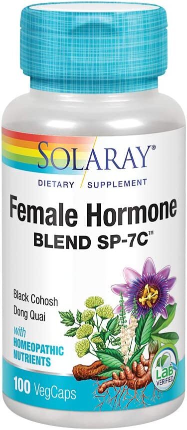 Solaray Female Hormone Blend Sp-7C, 100 Veg Caps,0.00