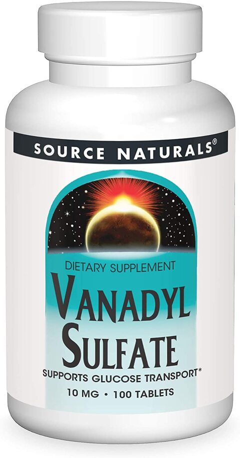 Source Naturals Vanadyl Sulfate Actives Glucose Transport 10 Mg. 100 Tablets 78686,0.00