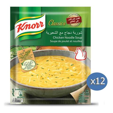 Knorr Classics Chicken Noodle Soup 60g Pack of 12,0.00