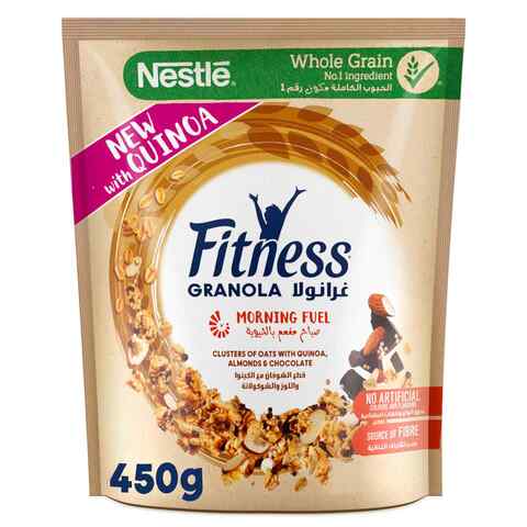 Nestle Fitness Quinoa Almonds And Chocolate Granola 450g,0.00