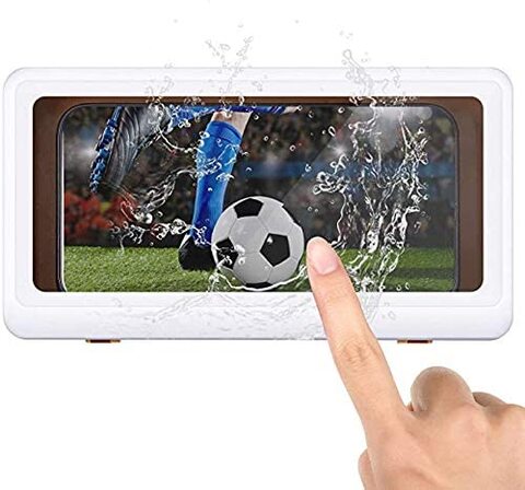 The 1987 Gvmit Waterproof Wall Mount Shower Phone Holder Touch Screen Anti-Fog Adhesive Phone Case For Bathroom Kitchen And Shower,0.00