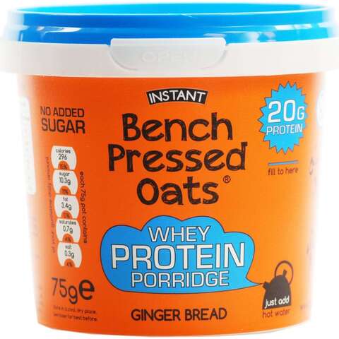 Oomf Bench Pressed Oats Ginger Bread Instant Porridge 75g,0.00
