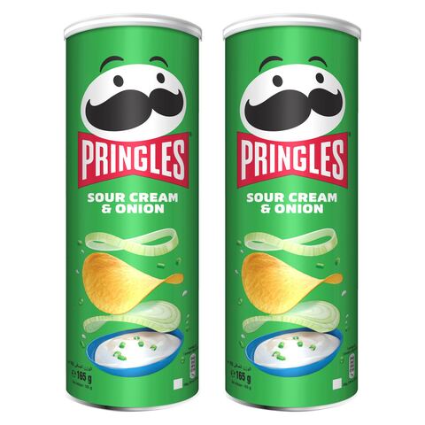 Pringles Sour Cream And Onion Potato Chips 165g