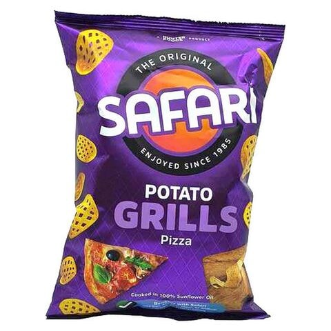 Hunter Foods Safari Potato Grills Pizza Chips 60g,0.00