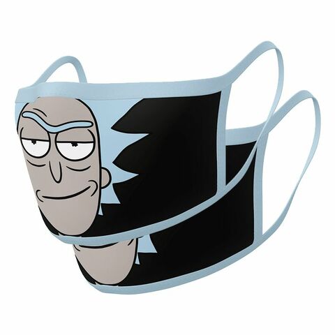 Rick and Morty (Rick) Adult Size Officially Licensed Face Mask (2pcs),0.00
