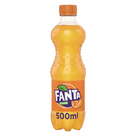 Fanta Orange Flavoured Carbonated Soft Drink 500ml