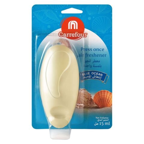 Carrefour Press Once Air Freshener Dispenser Blue Ocean 15ml,0.00