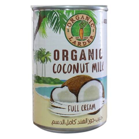 Organic Larder Full-Cream Coconut Milk 400ml