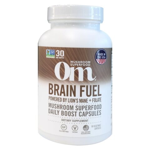 Om Mushroom Superfood Brain Fuel Daily Boost Dietary Supplements 90 Capsules,0.00