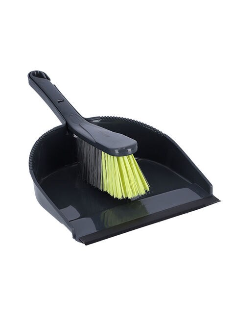 ROYALFORD Dust Pan & Brush Black 10cm