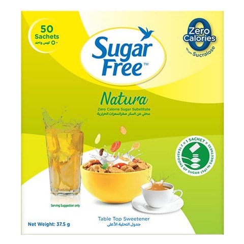 Sugar Free Natura Zero Calorie Sweetener 0.75g Pack of 50,0.00