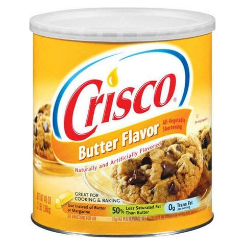 Crisco Butter Flavour All Vegetable Shortening 1.36kg,0.00