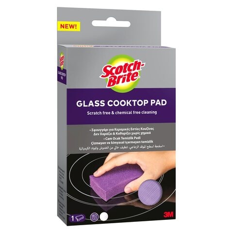 Scotch-Brite Glass Cooktop Pad Purple,0.00