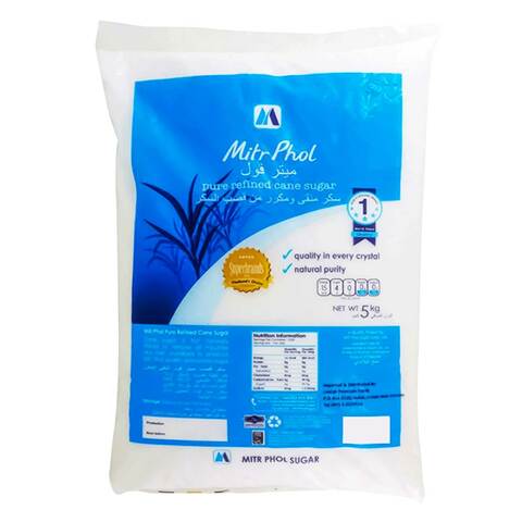 Mitr Phol Pure Refined Cane Sugar 5kg,0.00