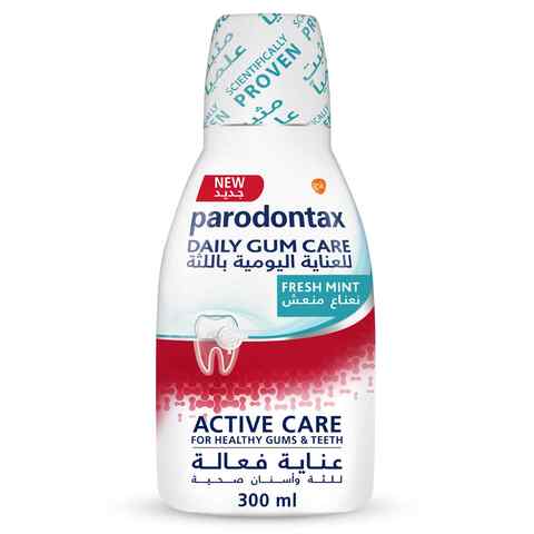 Parodontax Daily Gum Care Mouthwash Fresh Mint Clear 300ml,0.00