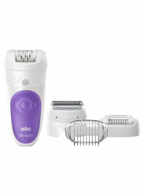 Braun - Silk-Epil SE 5-541 Wet And Dry Cordless Epilator White/Purple 30x20x15centimeter,0.00