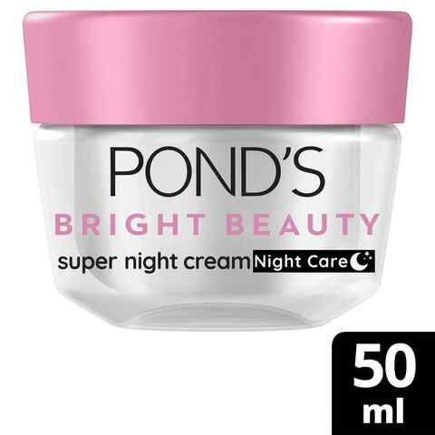 Pond's Bright Beauty Super Night Cream Pink 50ml,0.00