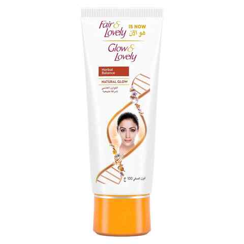 Glow & Lovely Formerly Fair & Lovely Face Cream With Vitaglow Herbal Balance For Glowing Skin 100g,0.00