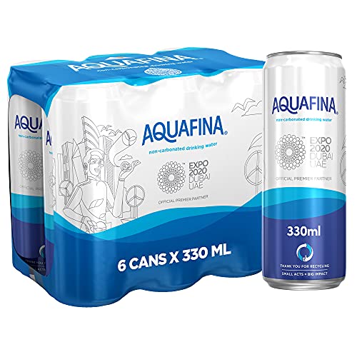 Aquafina Drinking Water, Recyclable Can, 330Ml Pack Of 6,0.00