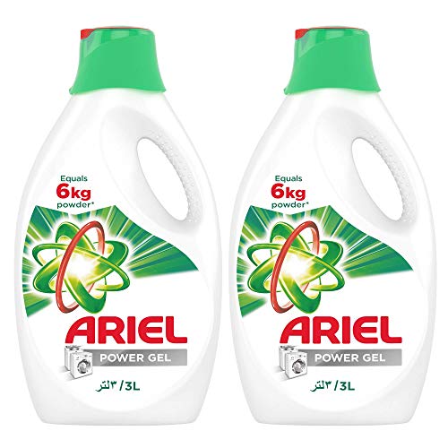 Ariel Automatic Power Gel Original Scent Laundry Detergent, 2 x 3 liters,0.00