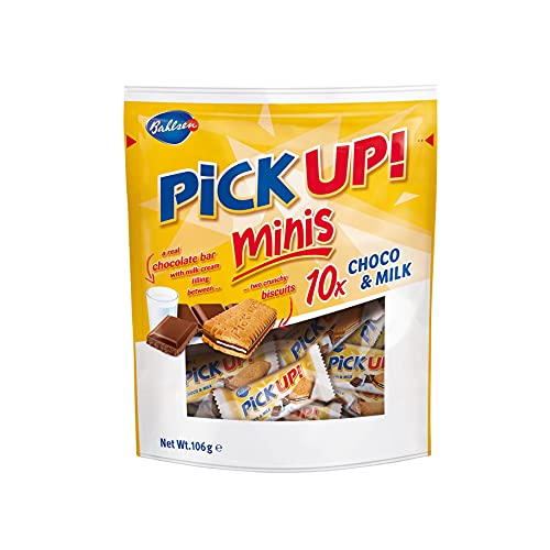 Bahlsen Chocolate Pick Up! Minis Choco and Milk 10 pieces - 106 grams,0.00