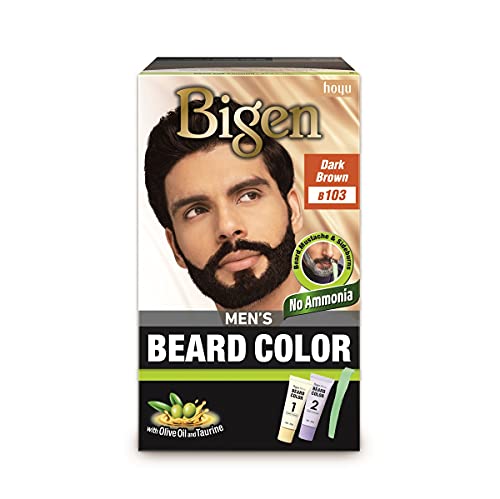 Bigen Men's Beard Color, Dark Brown B103 (20g+20g)