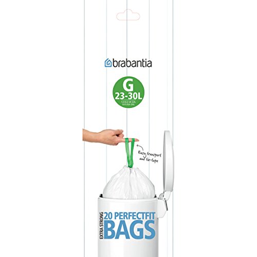 Brabantia 23-30L Bin Liners, 20 bags