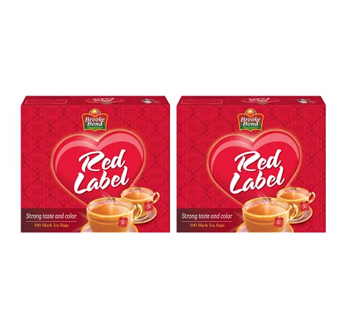 Brooke Bond Red Label Black Tea, 2 X 100 Teabags,0.00