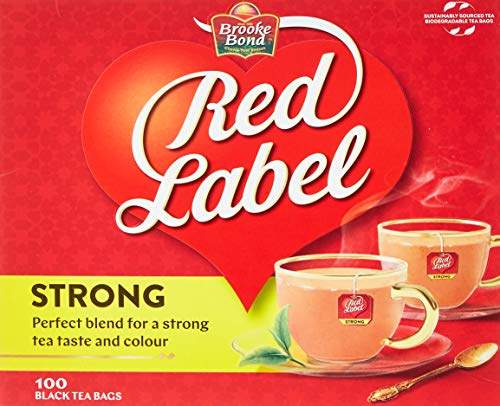 Brooke Bond Red Label Black Tea, 100 Teabags,0.00